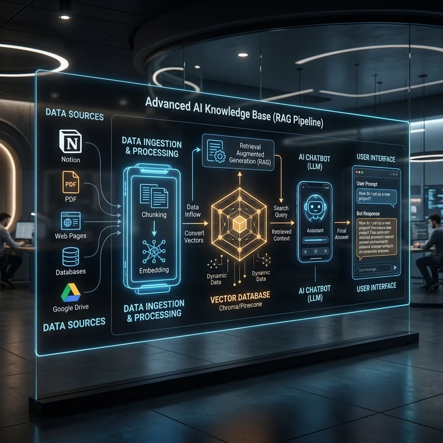 Architecture ของ AI Workflow ที่แสดงการทำงานร่วมกันระหว่าง Prompt Chaining, Guardrails, และ LLM Reasoning