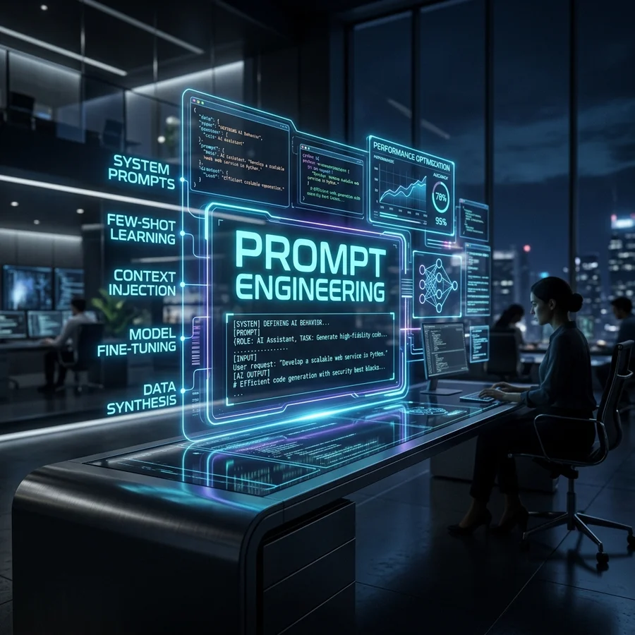 Prompt Engineering สำหรับระบบธุรกิจ โชว์ภาพแดชบอร์ดนักพัฒนาและการวางโครงสร้าง System Prompt