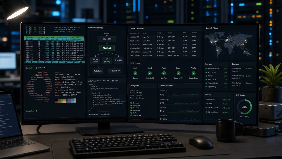 VPS คืออะไร ต่างจาก Shared Hosting อย่างไร ในมุม DevOps, Docker, Nginx และ Server Monitoring