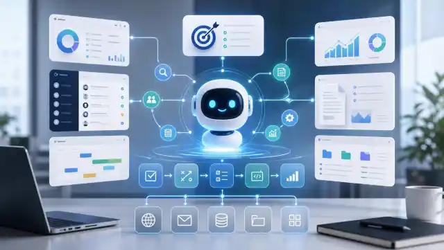 AI Agent สำหรับธุรกิจ ผู้ช่วย AI อัตโนมัติสำหรับ workflow dashboard และ productivity