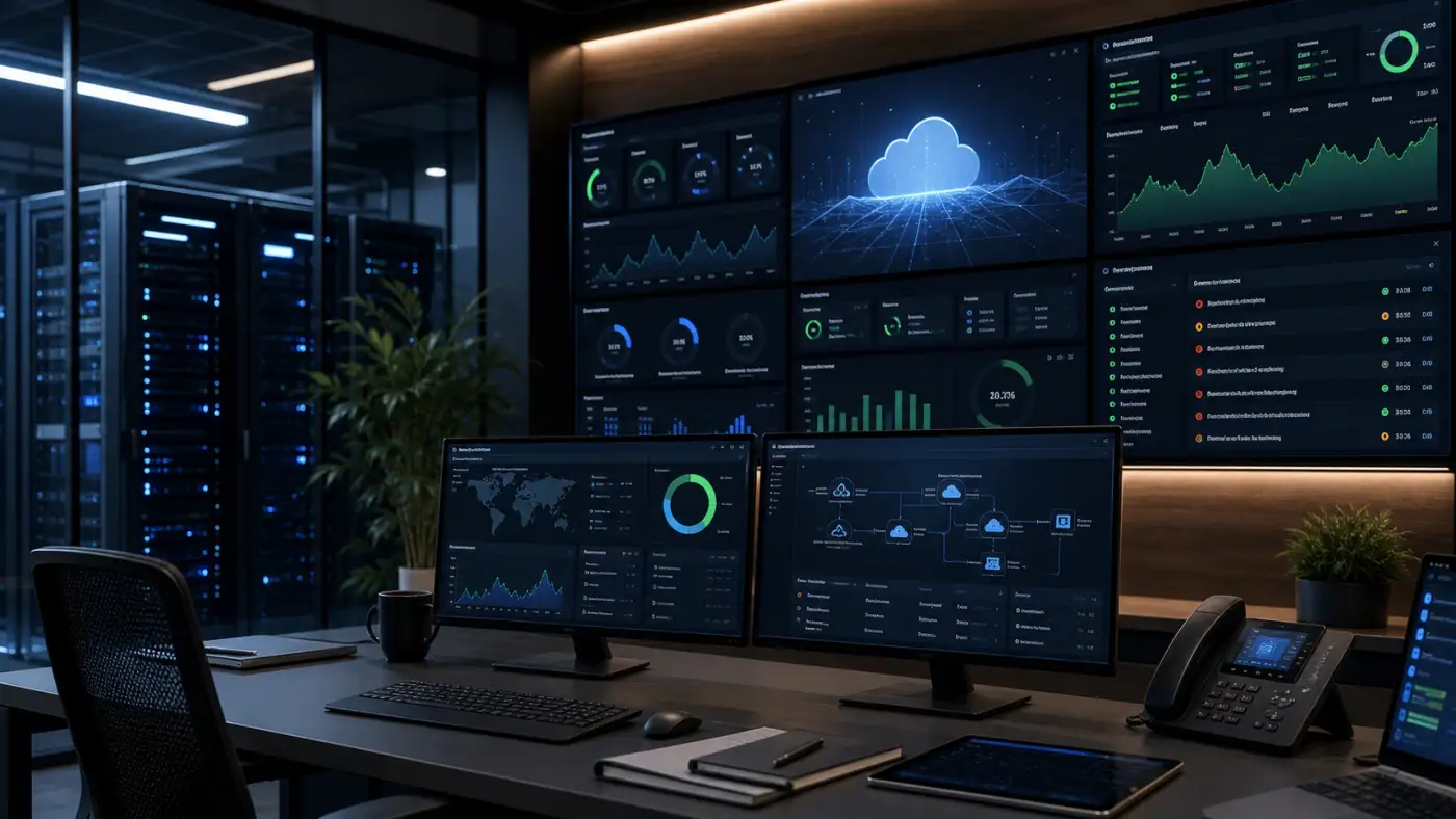 บริการ Cloud Hosting Monitoring และ Performance Dashboard