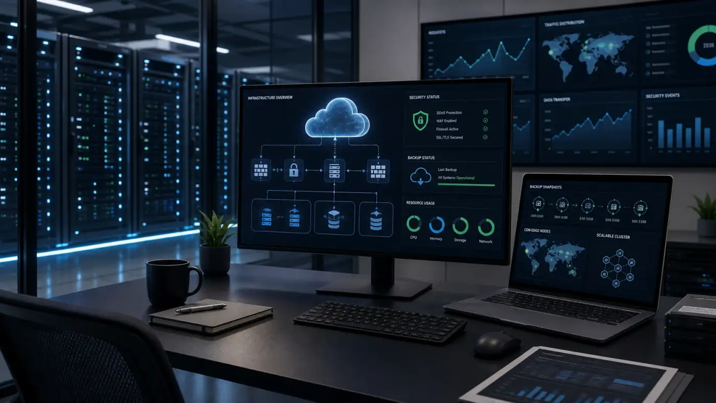 บริการ Cloud Hosting Security Backup และ Cloud Infrastructure