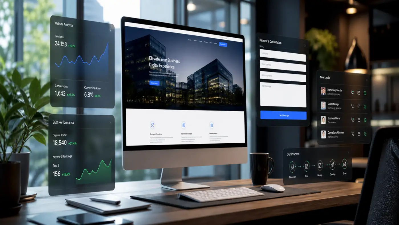 รับทำเว็บไซต์บริษัท วางโครงสร้างองค์กรและ Responsive Design