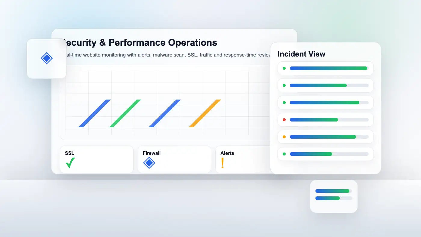 บริษัท ดูแล เว็บไซต์ พร้อม Monitoring Security Backup และ Performance
