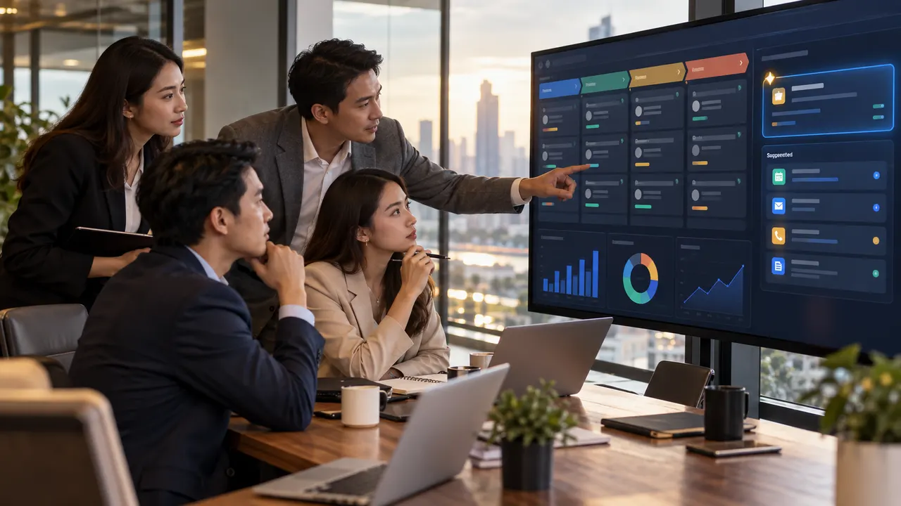 AI สำหรับฝ่ายขาย ภาพประกอบAI สำหรับฝ่ายขาย ช่วยติดตาม Lead ได้อย่างไร