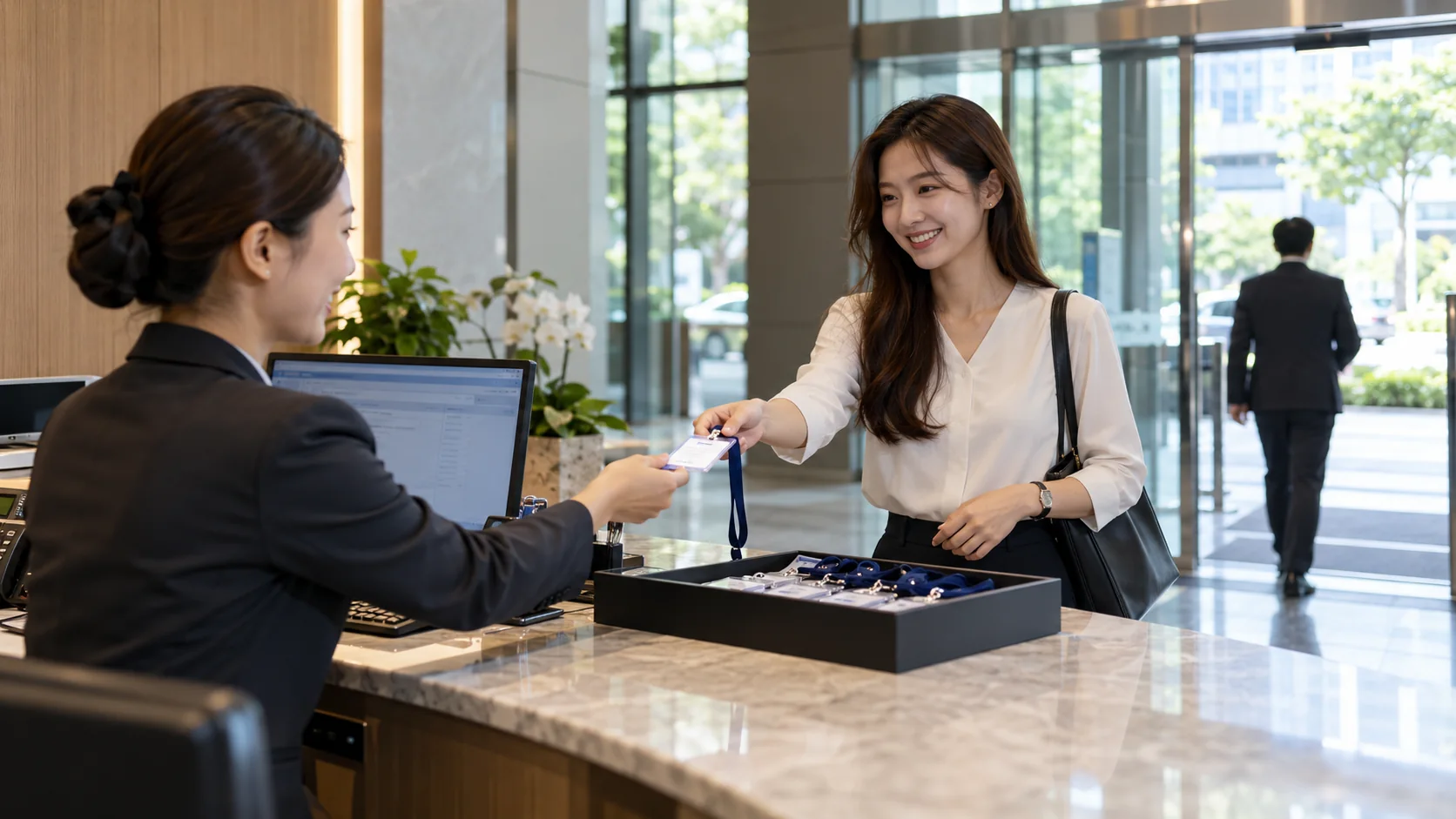Access Control Visitor Management ผู้มาติดต่อไทยคืนบัตรเมื่อออก