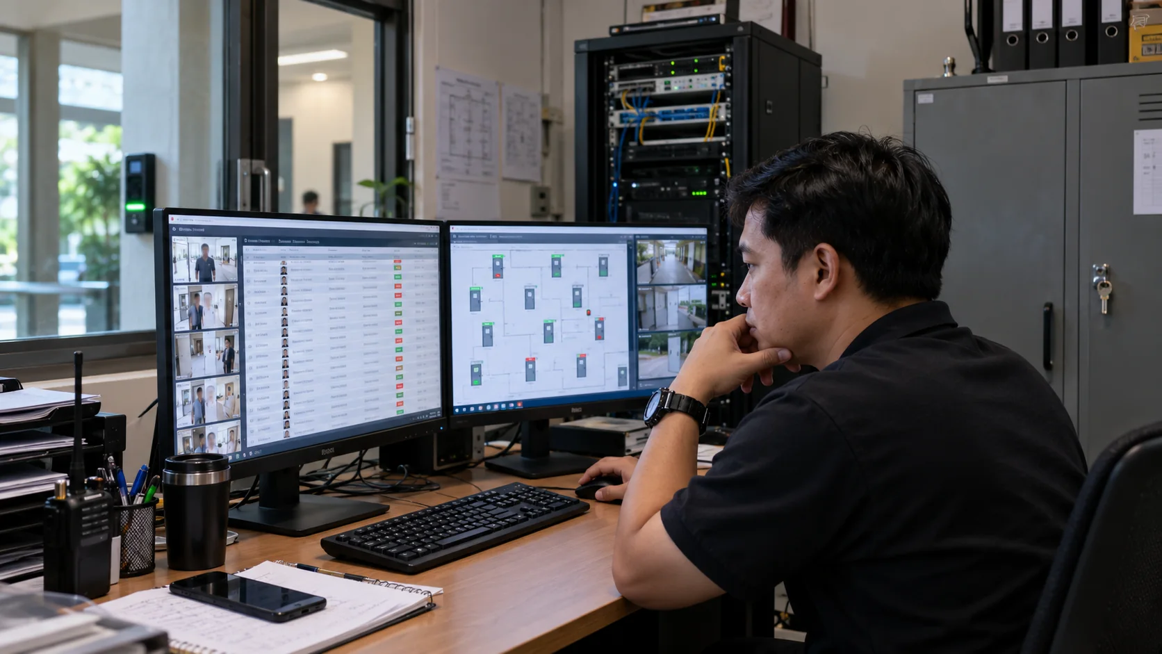 Access Control สแกนใบหน้า ผู้ดูแลระบบไทยตรวจเหตุการณ์เข้าออก