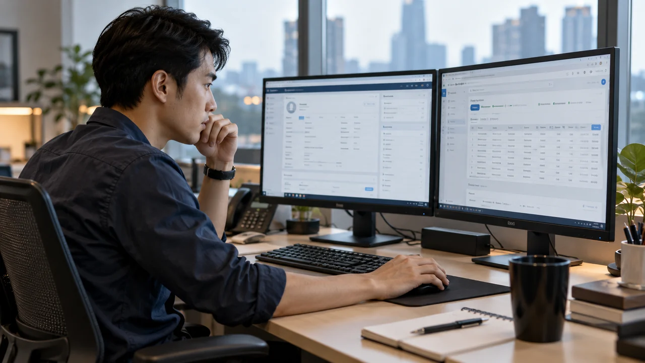 AI Agent ERP — ทีมงานตรวจข้อมูลลูกค้าและคำสั่งซื้อระหว่าง CRM กับ ERP