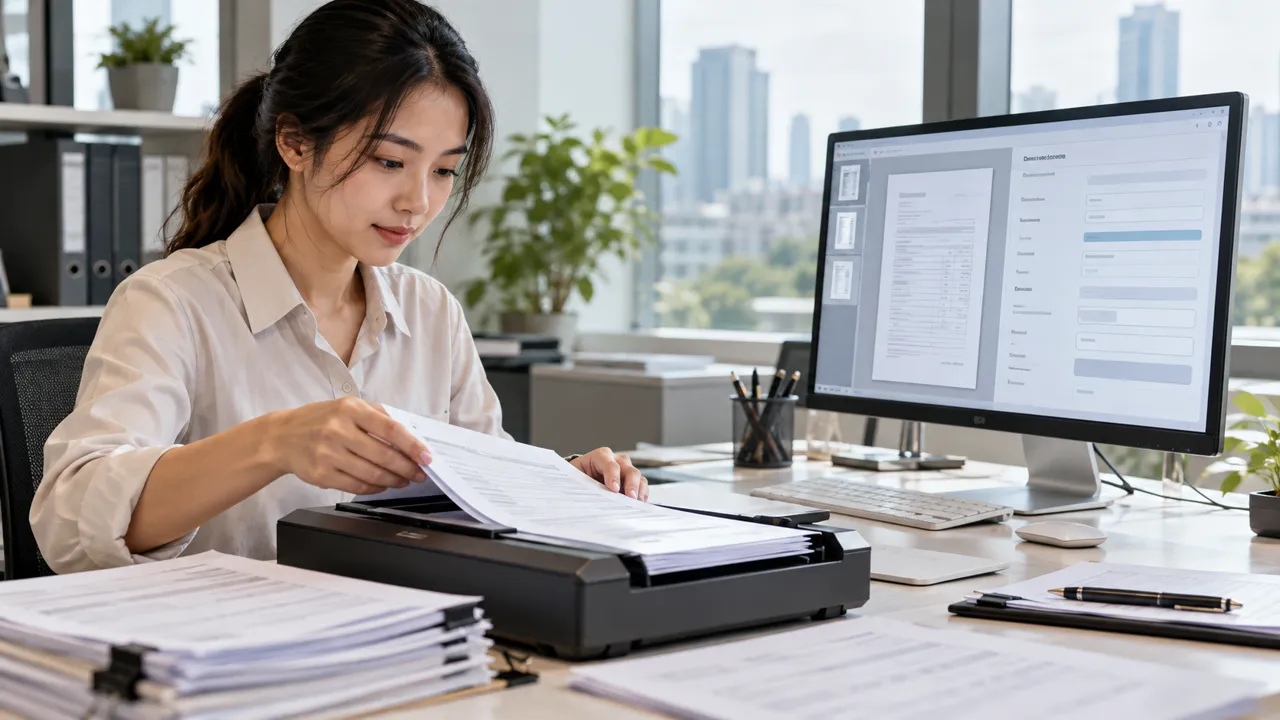 AI อ่านเอกสาร — ภาพประกอบการใช้งานในองค์กร