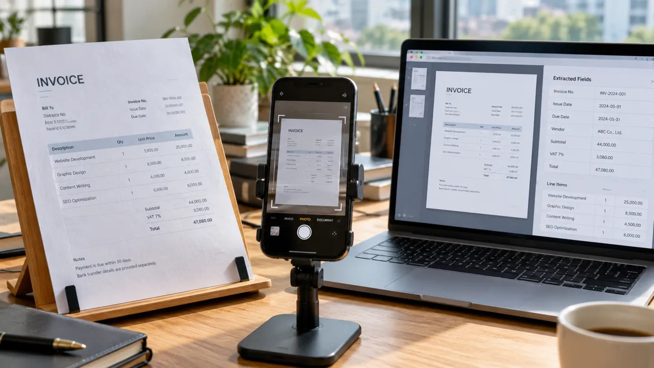 AI OCR — ภาพประกอบการใช้งานในองค์กร