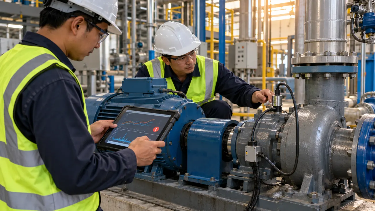 AI กับ SCADA ช่างไทยตรวจมอเตอร์และข้อมูล Sensor ที่โรงงาน