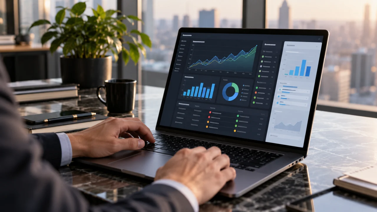 Dashboard ผู้บริหาร — ตัวอย่างการจัดลำดับ KPI แนวโน้ม และสัญญาณแจ้งเตือน
