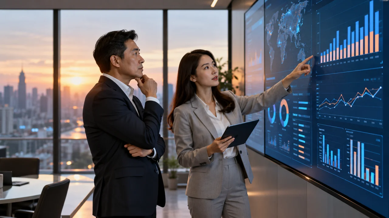 Dashboard ผู้บริหาร — ผู้บริหารตรวจ KPI และแนวโน้มธุรกิจบนหน้าจอ