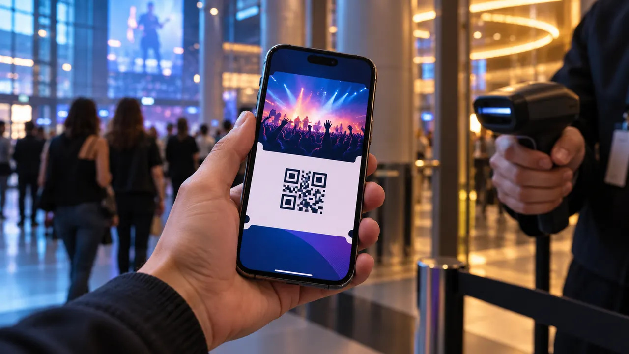 ระบบ E-Ticket แสดงบัตรดิจิทัลพร้อมรหัส QR บนมือถือ
