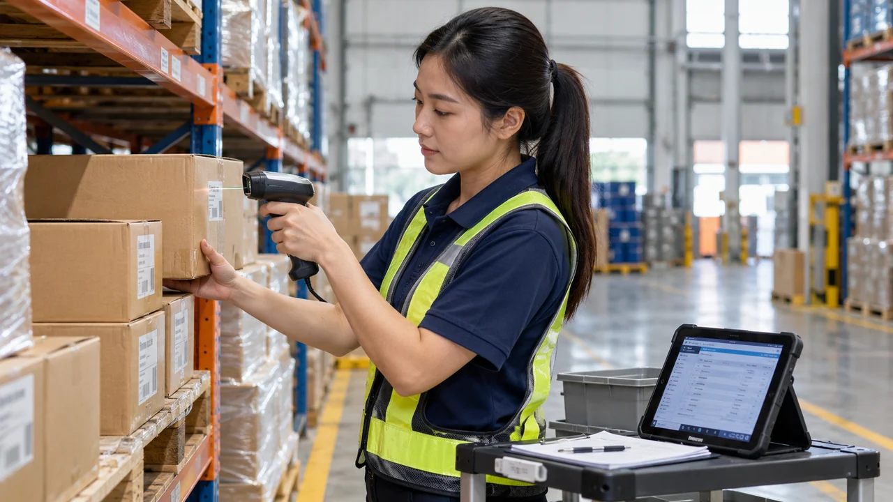 ERP โรงงานบันทึกรับวัตถุดิบและตรวจ Lot ที่คลังสินค้า