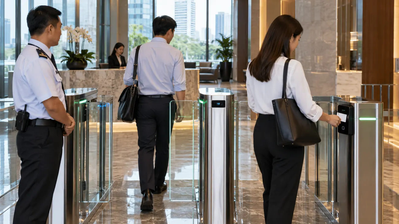 ประตูกั้นคน Access Control ตรวจสิทธิ์ก่อนเปิดเลน