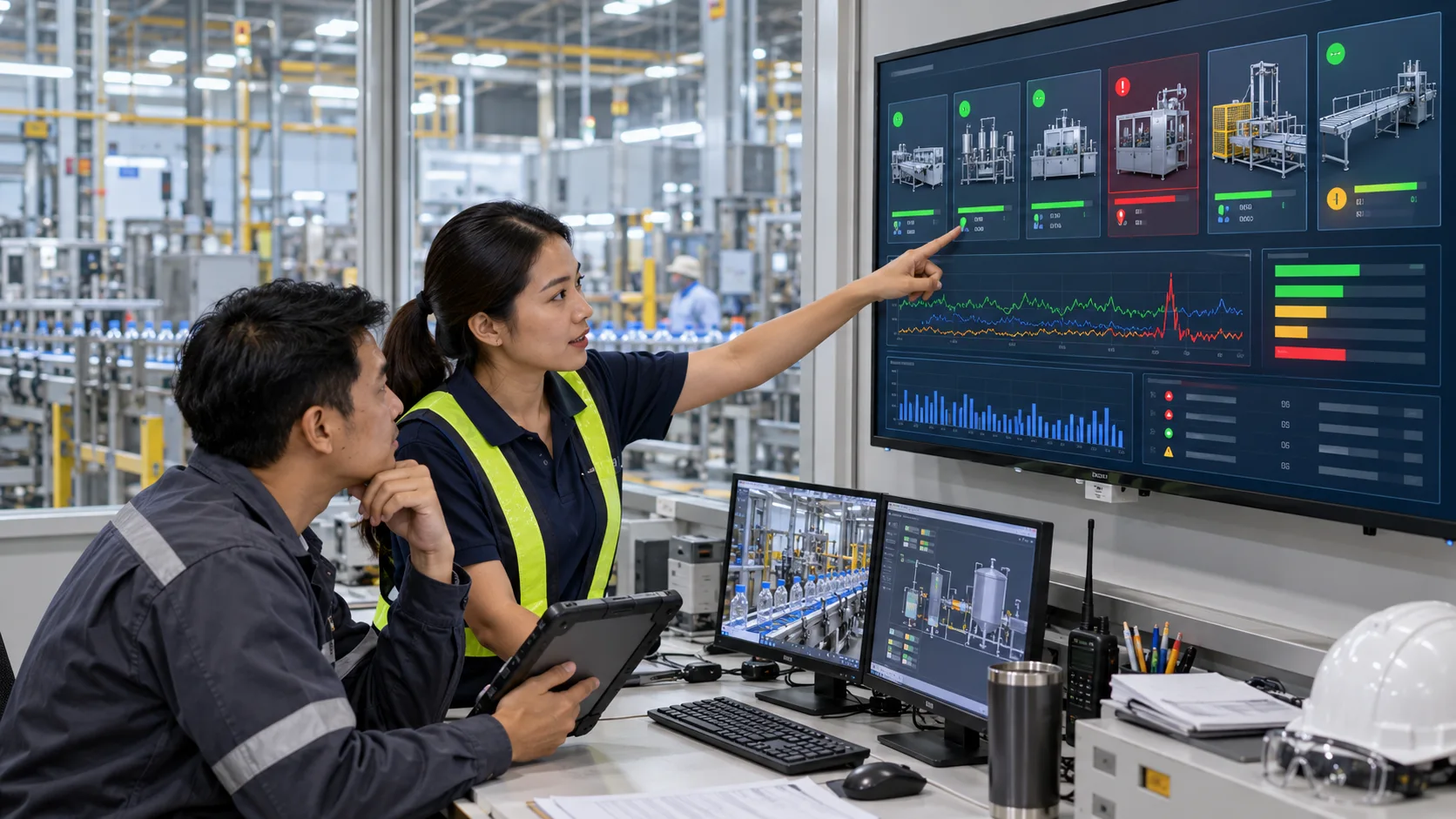 รับทำระบบ IoT ในโรงงาน ทีมงานไทยดู Dashboard และสัญญาณเตือนเครื่องจักร