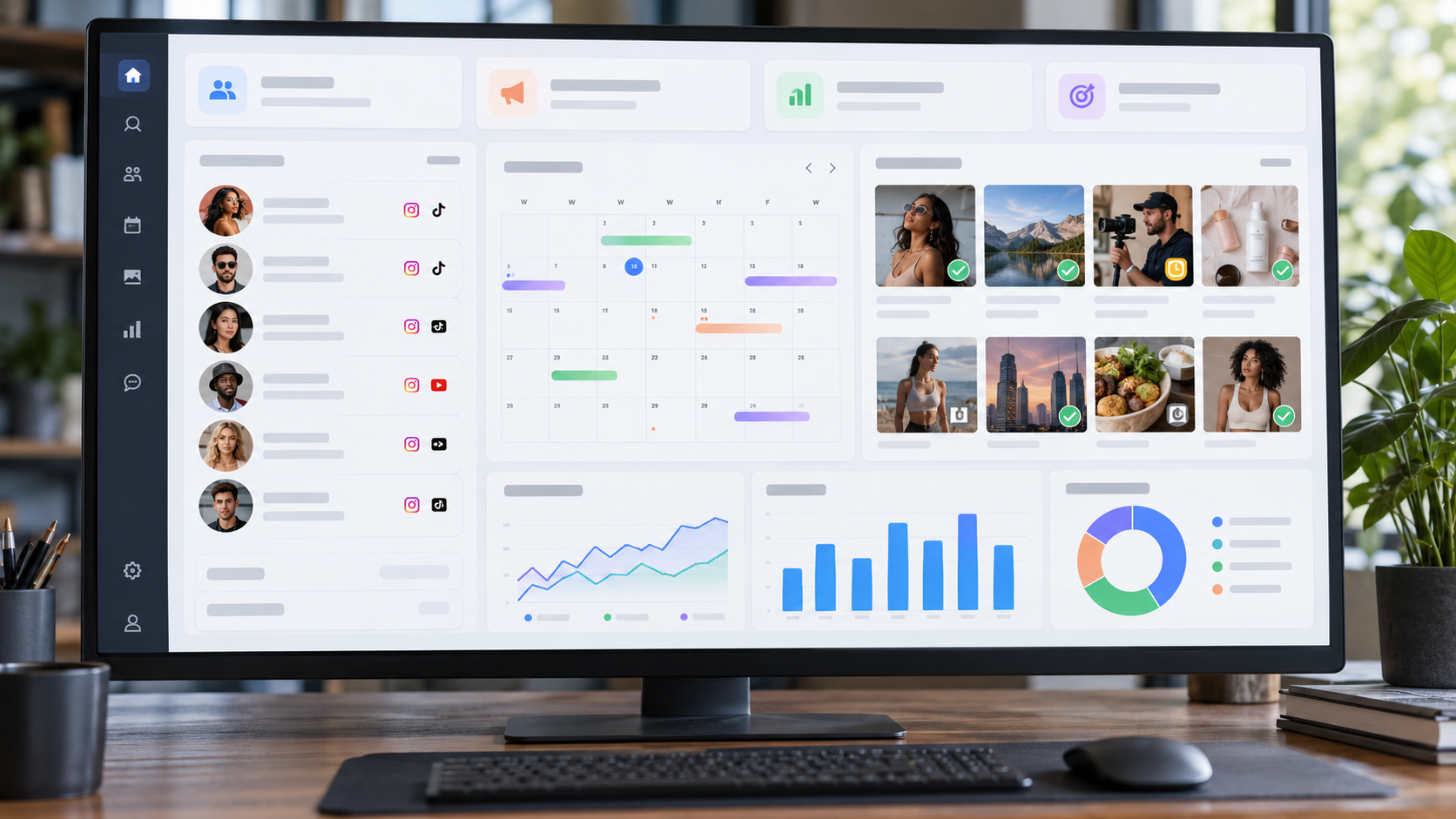 Dashboard Influencer Marketing Platform จัดการครีเอเตอร์ แคมเปญ และอนุมัติเนื้อหา