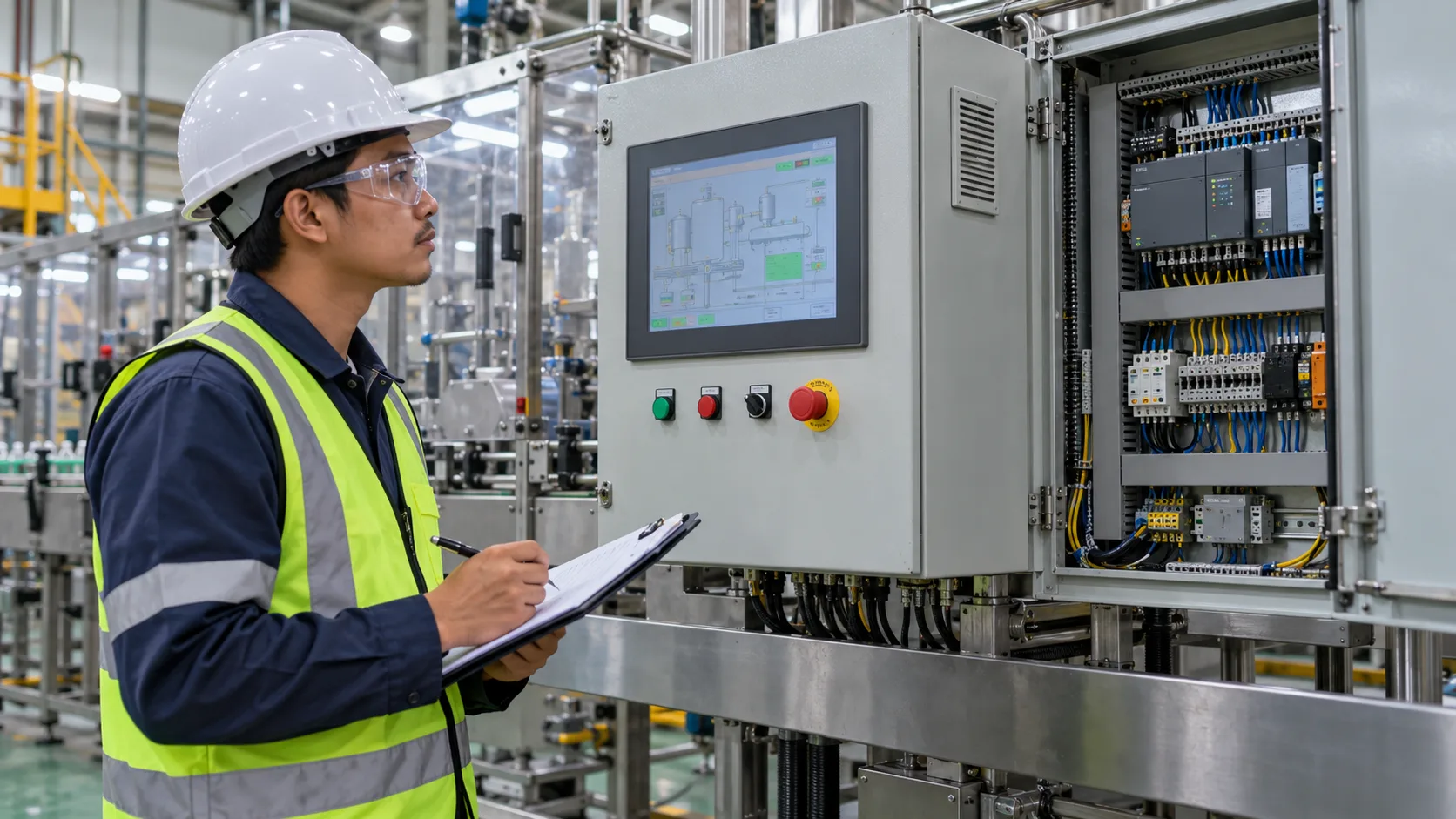 รับทำระบบ PLC, HMI, SCADA วิศวกรไทยตรวจตู้ PLC และหน้าจอ HMI