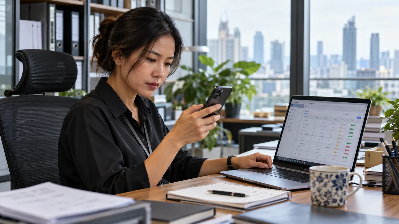 Push Notification — ผู้จัดการรับแจ้งสถานะงานบนโทรศัพท์