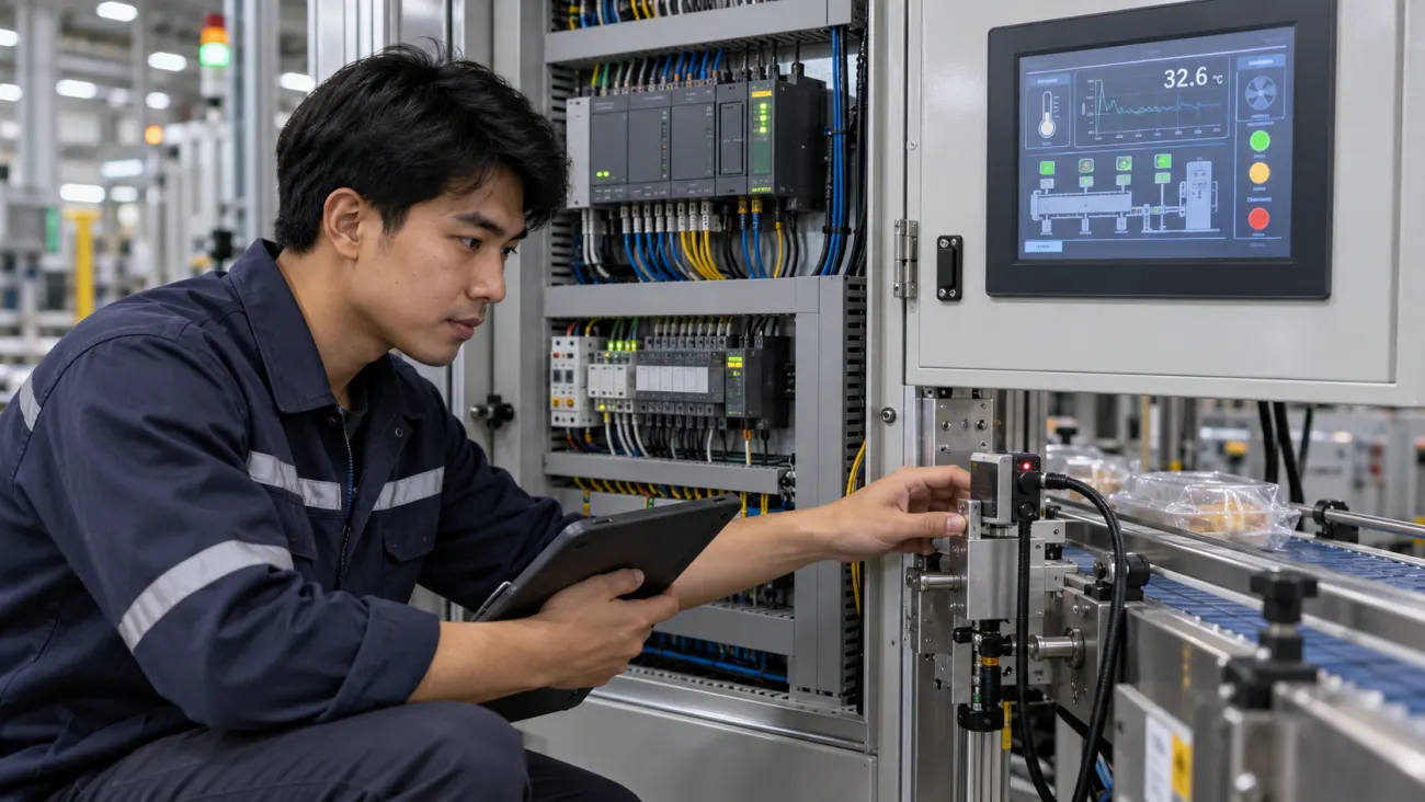 SCADA ทำงานอย่างไร: Sensor PLC และ HMI บนสายการผลิตโรงงาน