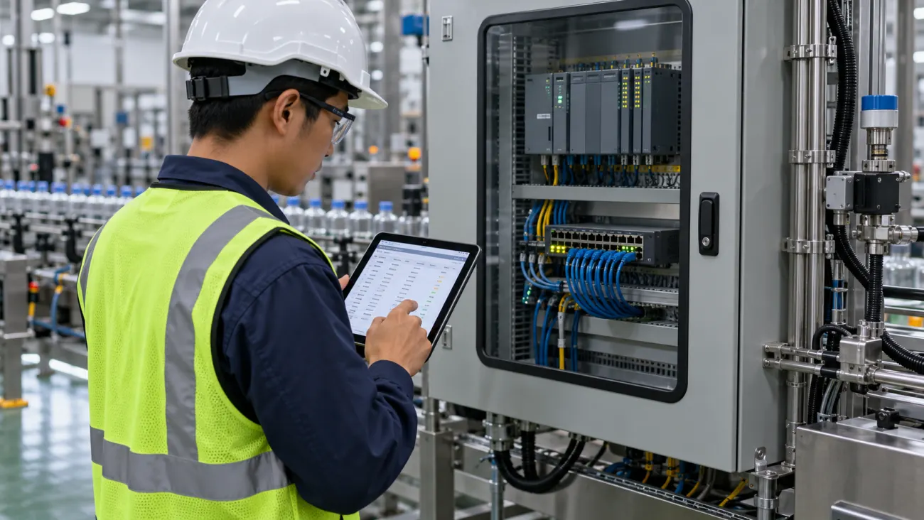 พัฒนาระบบ SCADA วิศวกรไทยตรวจตู้ PLC และ Network หน้างาน