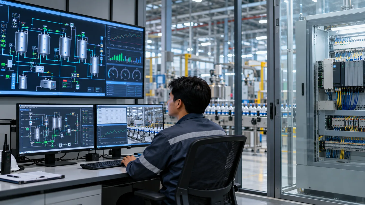 SCADA กับ PLC วิศวกรชาวไทยดูระบบควบคุมและ Monitoring โรงงาน