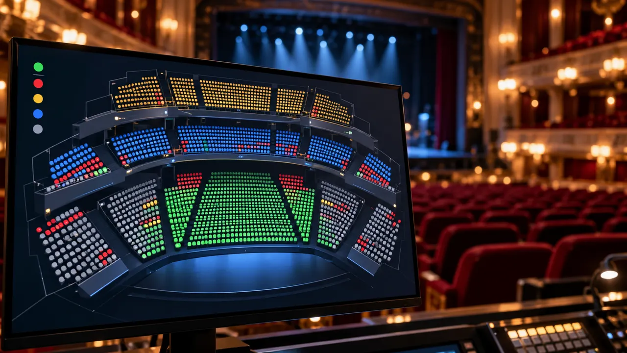 ระบบ Seat Map แสดงโซนและสถานะที่นั่งในโรงละคร