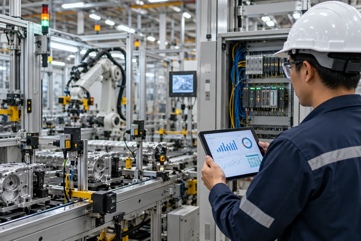 Smart Factory ใช้ IIoT และเซนเซอร์เชื่อมข้อมูลจากเครื่องจักรในโรงงาน