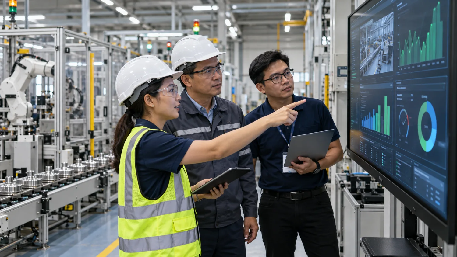 ทีมงานชาวไทยจากฝ่ายผลิต ซ่อมบำรุง และ IT ร่วมวางแผน Smart Factory