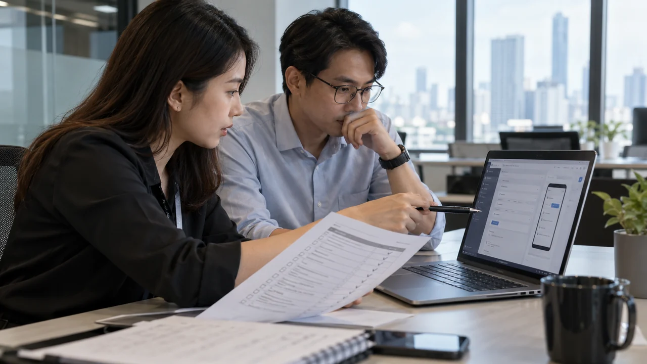 Requirement ระบบ — ทีมงานตรวจเกณฑ์รับงานกับหน้าจอต้นแบบ