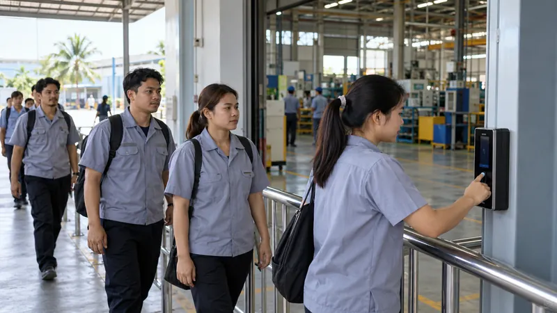 ระบบ Time Attendance ระบบ Time Attendance บันทึกเวลาเข้างานของพนักงาน