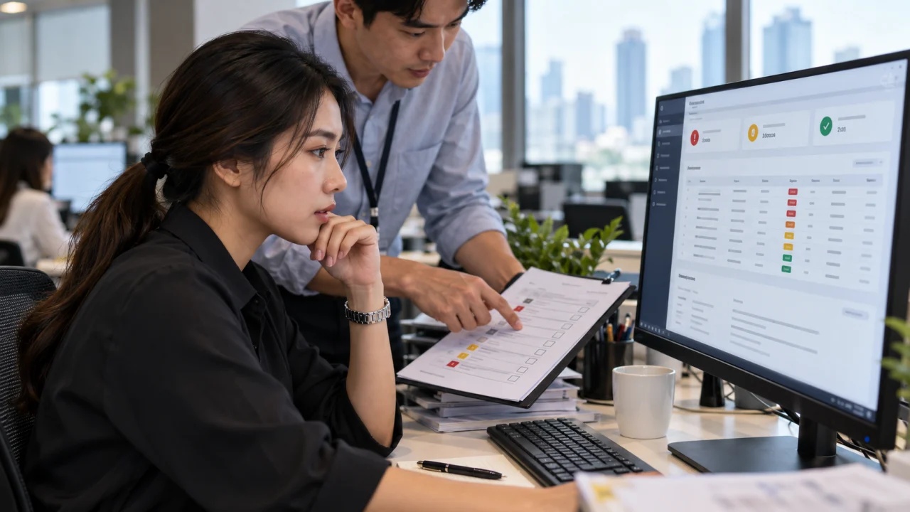 UX ระบบหลังบ้าน — พนักงานตรวจสถานะงานและข้อยกเว้นบน Dashboard