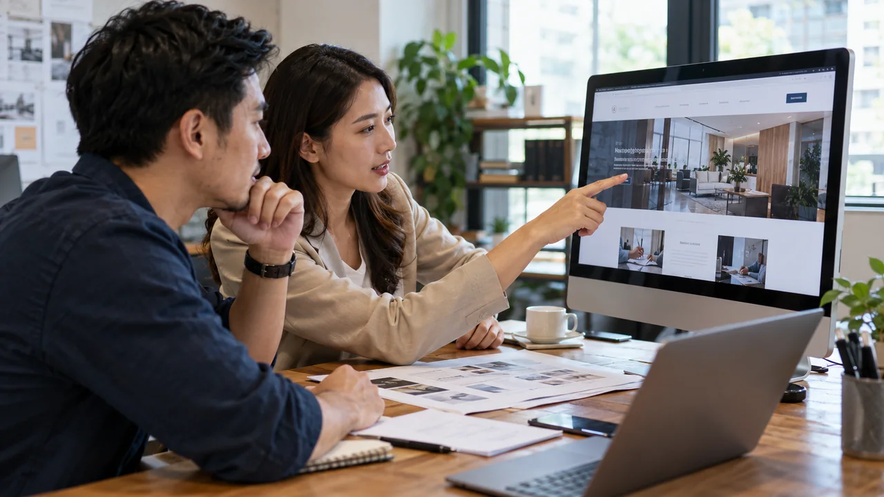 WordPress เหมาะกับธุรกิจ — ทีมบริษัทวางแผนเว็บไซต์และเส้นทางลูกค้า