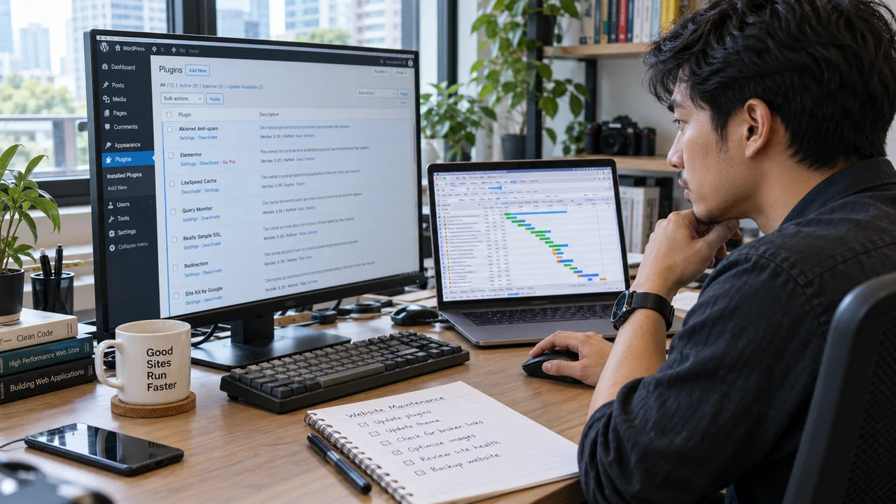 WordPress Plugin — ผู้ดูแลตรวจส่วนขยายและภาระการทำงานของเว็บไซต์