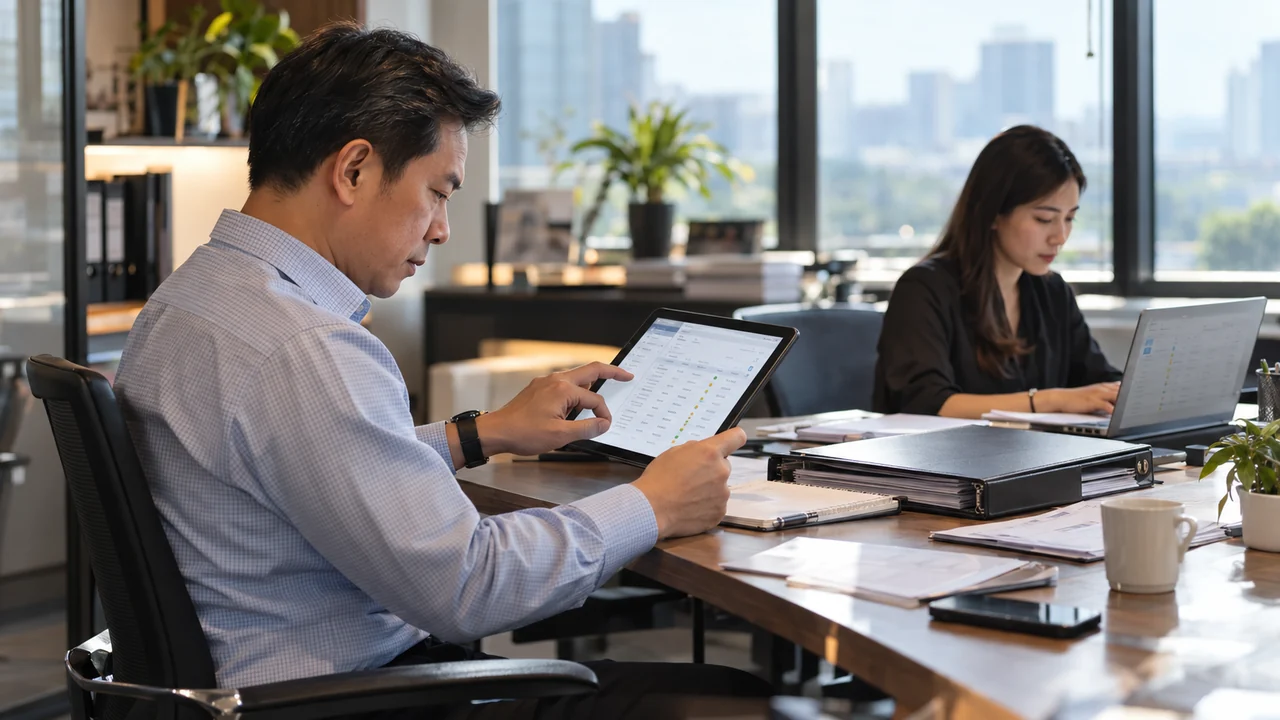 Workflow Approval — ผู้จัดการพิจารณาคำขอซื้อผ่านระบบอนุมัติ