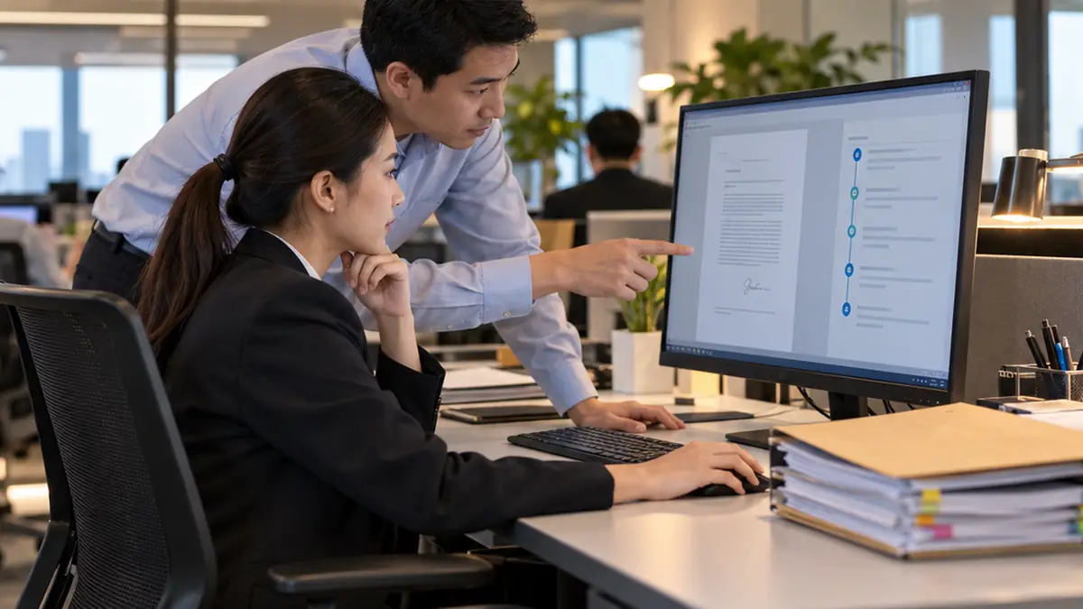 ระบบ E-Signature ทีมเอกสารไทยตรวจฉบับลงนามและประวัติการอนุมัติ