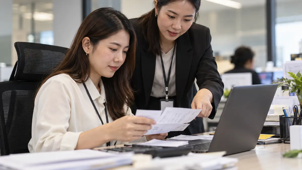 ระบบ Expense Management ฝ่ายการเงินไทยตรวจใบเสร็จและคำขอเบิก