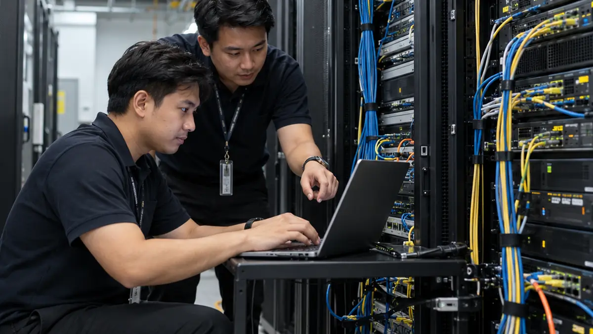 ระบบ ITSM ทีมวิศวกรไทยตรวจสอบ Incident ในห้องเซิร์ฟเวอร์