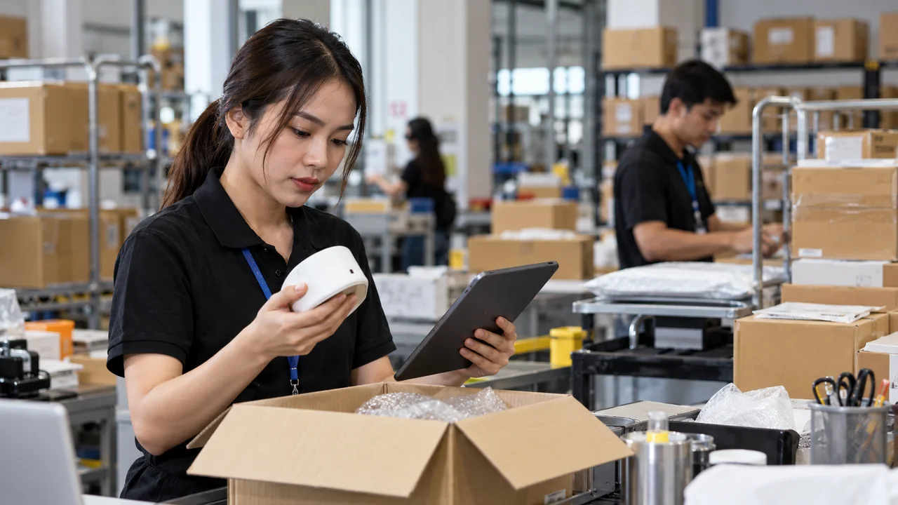 ระบบขายของหลายสาขา — พนักงานตรวจสินค้าคืนก่อนปรับยอด